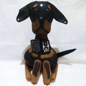 almofada porta controle remoto cachorrinho