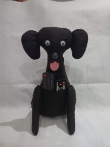 almofada porta controle remoto cachorrinho