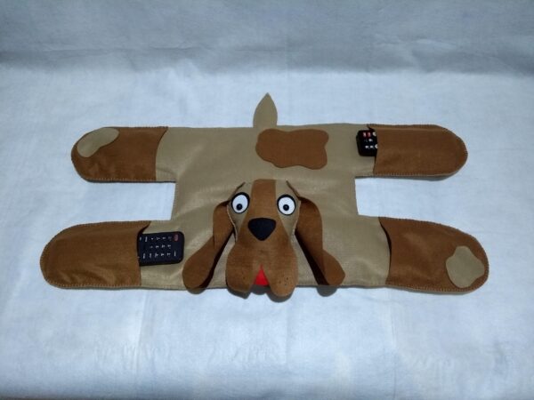 almofada porta controle remoto tapete cachorrinho